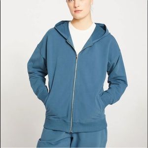 Fundamental French Terry Zip Up Hoodie
Teal